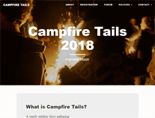 Tablet Screenshot of campfiretails.org